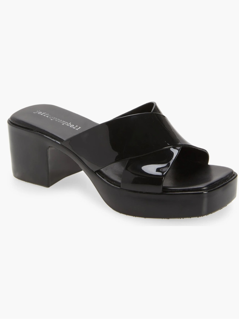 Jeffrey Campbell Bubblegum Platform Sandal Black size 8